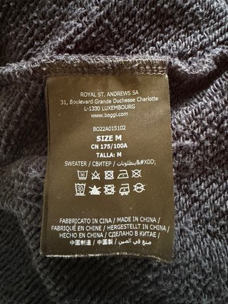 Sudadera con capucha azul Boggi