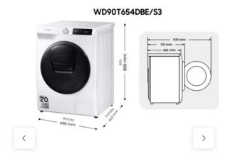 Lavadora Secadora Samsung WD90T654DBE/S3