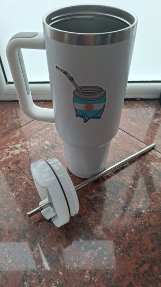 Vaso Térmico 1.5L con Bombilla Mate