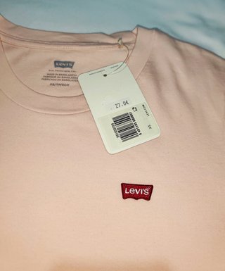 Camiseta / T-Shirt Levi's Rosa Pastel – Talla XS