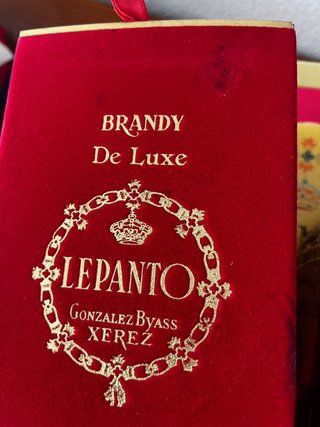 Brandy Lepanto De Luxe Antiguo Vintage #barndy