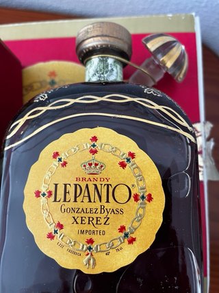 Brandy Lepanto De Luxe Antiguo Vintage #barndy