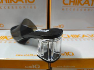 Sandalias CHIKA10 tacón transparente negras