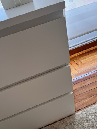 Cómoda MALM Ikea 3 cajones blanca