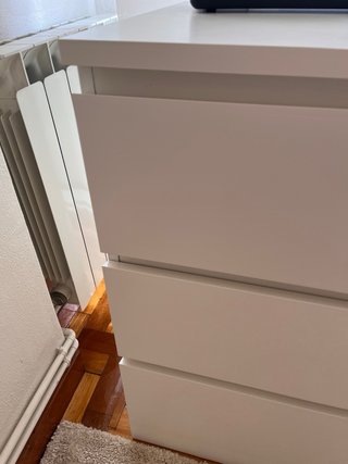 Cómoda MALM Ikea 3 cajones blanca