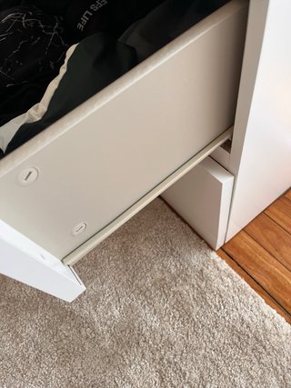Cómoda MALM Ikea 3 cajones blanca