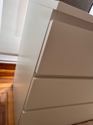 Cómoda MALM Ikea 3 cajones blanca