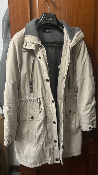 Abrigo The Outerwear Beige/Gris