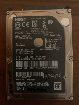 HGST Hard Disk Drive 1TB SATA