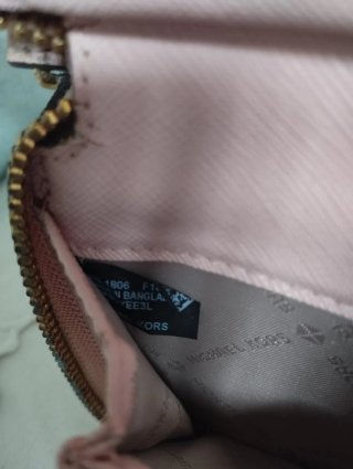 Cartera Michael Kors Piel Rosa Tachuelas