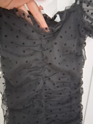 Vestido H&M Negro Talla XS,pero talla para una 32.