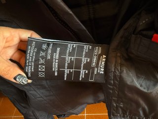 Chaqueta moto Armure negra
