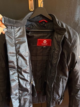Chaqueta moto Armure negra