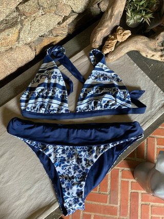 Bikini Sogno D’Oro blu e bianco