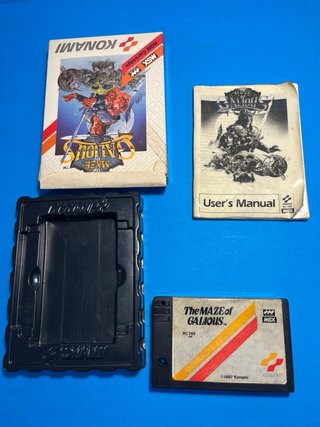 Maze of Galious MSX Konami Cartucho Caja