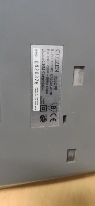 Calculadora Citizen 355DPII +1 de regalo