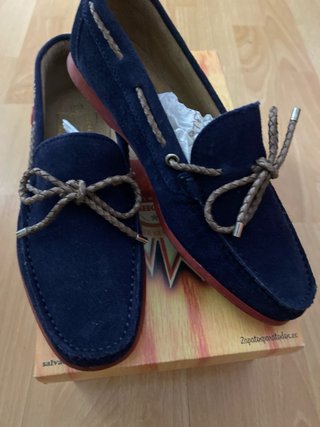 Zapatos de vestir Wisconsin azul y marrón