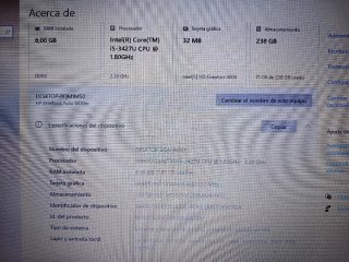 HP EliteBook Folio 9470m i5 8GB RAM para REPARAR