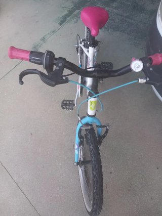Bicicletas infantiles rosas y azules