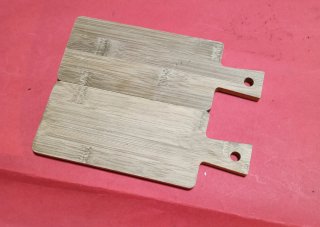 Set 2 Taglieri Porta Sushi in Bambù e Ardesia