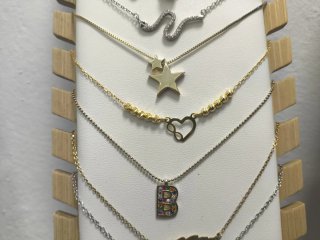 Colgante Plata y Chapado Oro