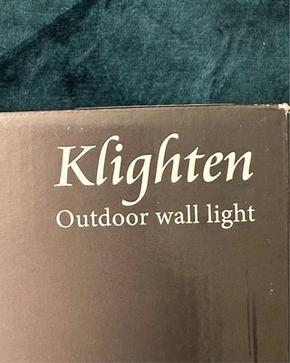Precintado, Klighten Aplique Exterior LED, Negro