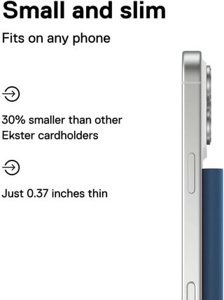 Ekster Pro Porta Carte MagSafe Navy iPhone Samsung