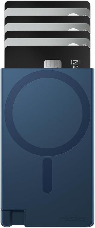 Ekster Pro Porta Carte MagSafe Navy iPhone Samsung
