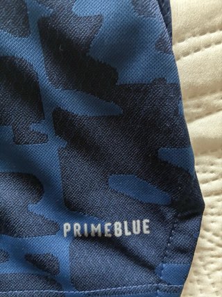 Maglietta Adidas Allenamento Calcio Fitness Blu