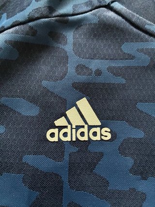 Maglietta Adidas Allenamento Calcio Fitness Blu