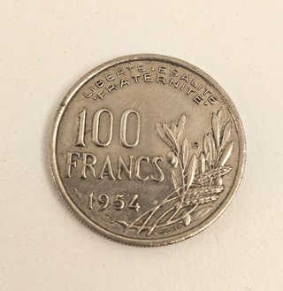 Lote 9 monedas francesas
