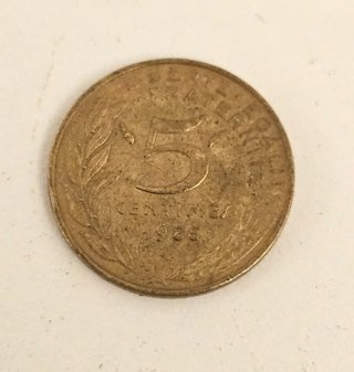 Lote 9 monedas francesas