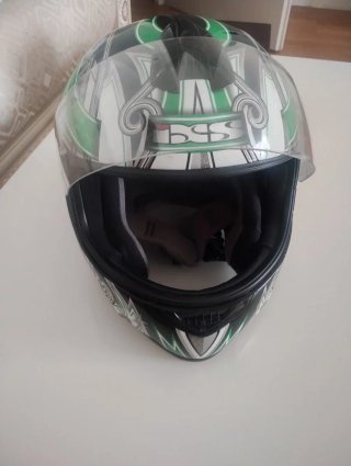 Casco Moto Talla XL Diseño Verde