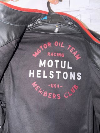 Chaqueta de moto Helstons JAY CUIR RAG