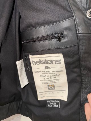 Chaqueta de moto Helstons JAY CUIR RAG