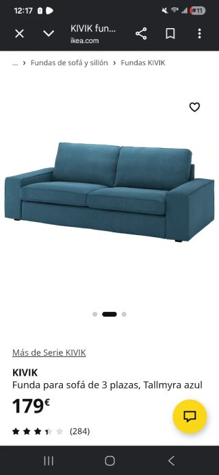 Sofá 3 plazas KIVIK IKEA
