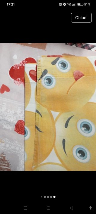 Parure lenzuolo letto singolo emoji