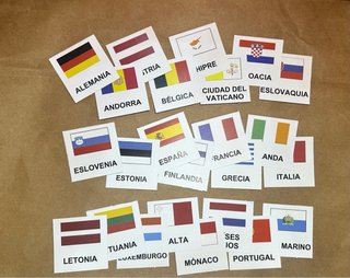 Cartulinas varias para hojas de monedas