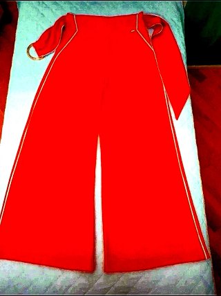 Pantaloni palazzo rossi eleganti
