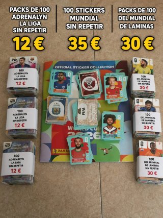 Packs 100 sin repetir mundial 2026 Adrenalyn xl