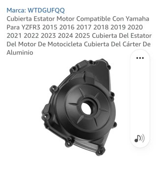 Cubierta Estator Yamaha YZR3 Aluminio