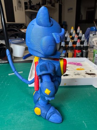 Figura Gato Samurai Guido Ancho