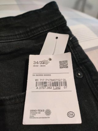NUEVOS Pantalones negros niño (34/32) Clockhouse
