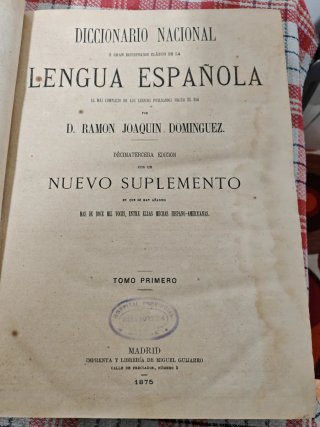 Diccionario de 1875
