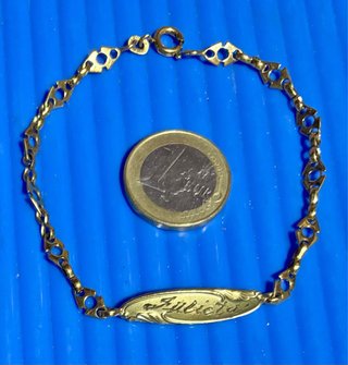 Pulsera Vintage - Plata Ley Laminada Oro - Julieta