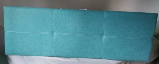Cabecero de cama azul