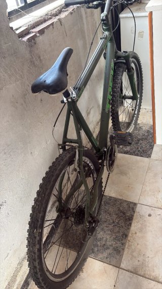 Bicicleta de montaña Trek verde