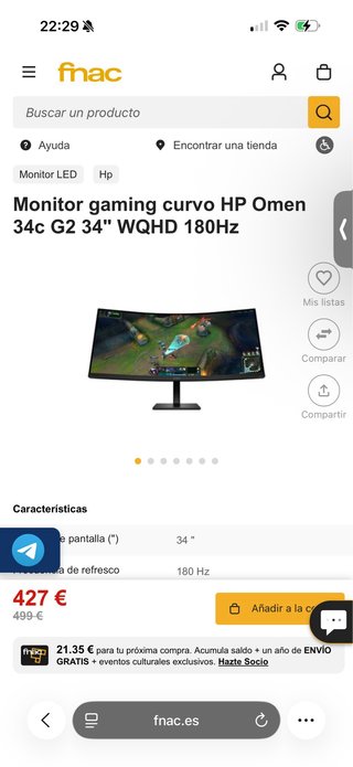 Monitor Omen 34 UltraWide 144HZ