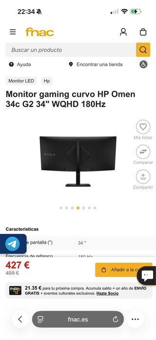 Monitor Omen 34 UltraWide 144HZ