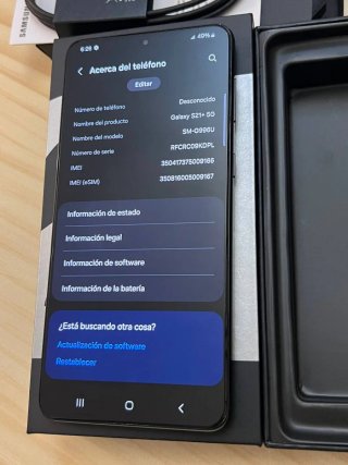 Samsung Galaxy S21 Plus 5G 128GB nero